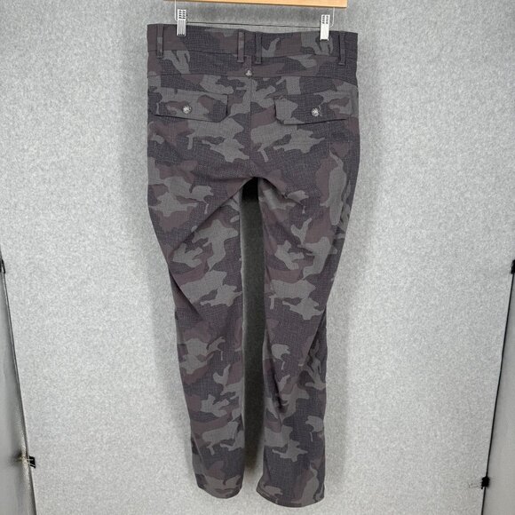 Prana Womens Halle Straight Leg Pant Size 8 Tall Gray Camo Hiking Convertible - Picture 6 of 13